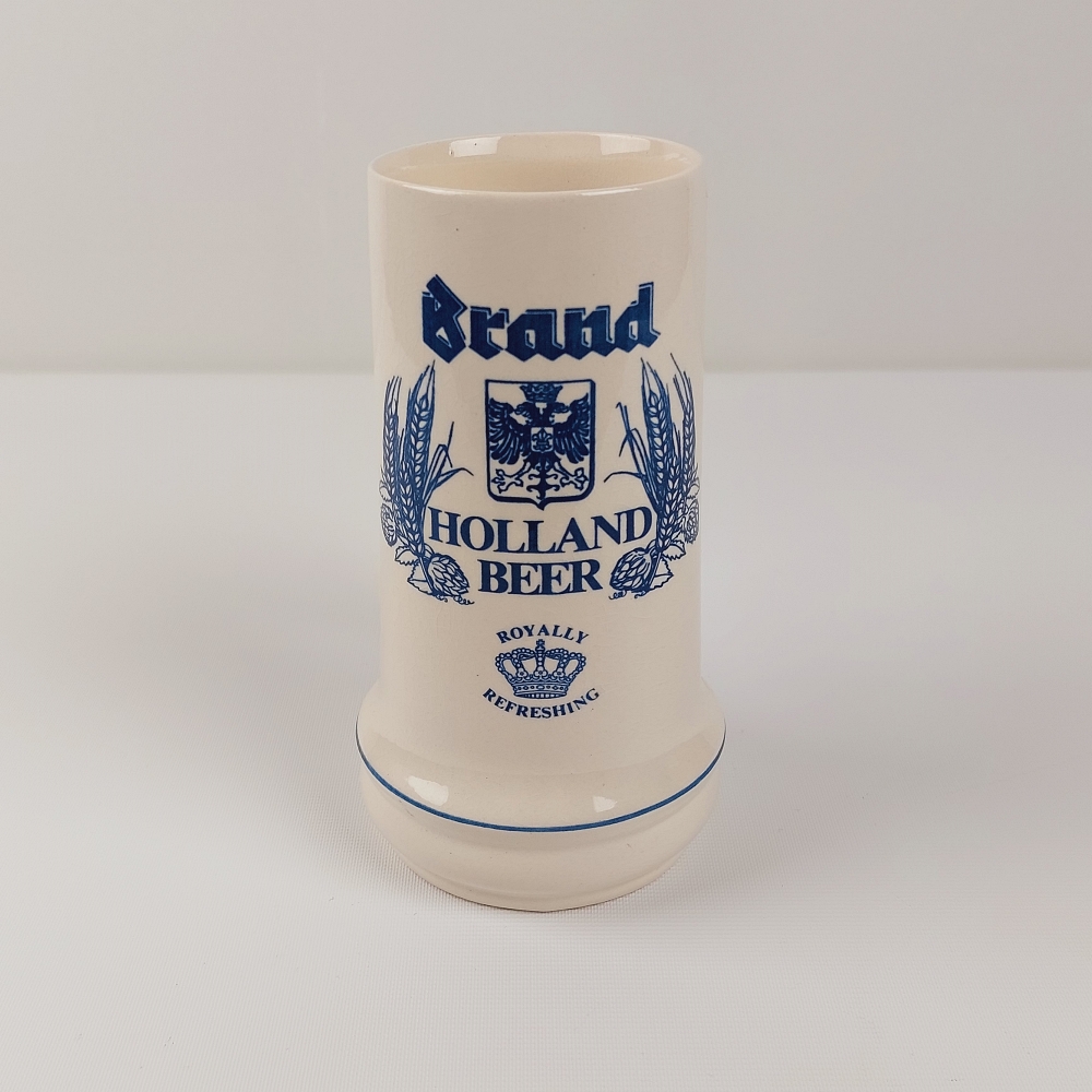 Blanco Vlek Peer Brand vintage witte bierpul - DeVindplaats