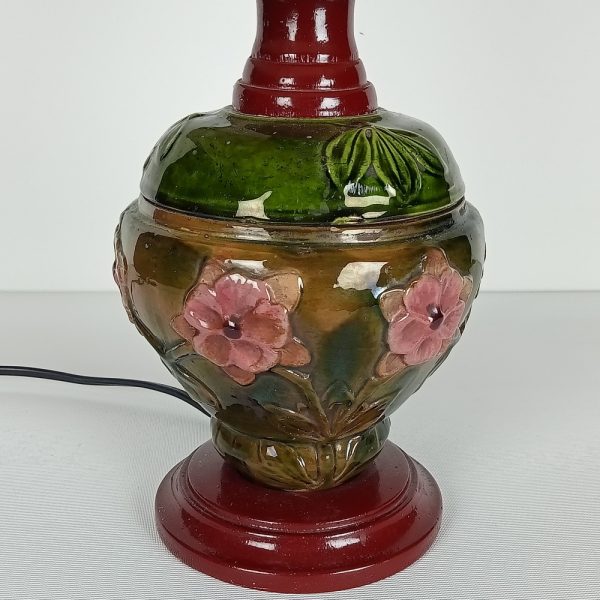 Tafellamp bloemen keramiek