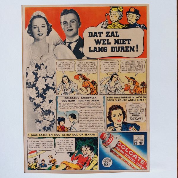 Colgate strip reclame 1937