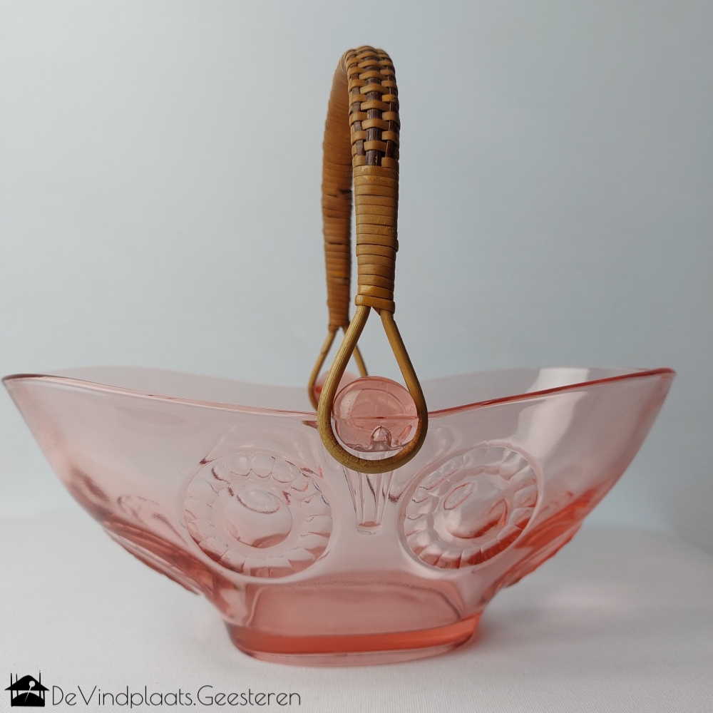 Roze persglas fruitschaal - Afbeelding 8