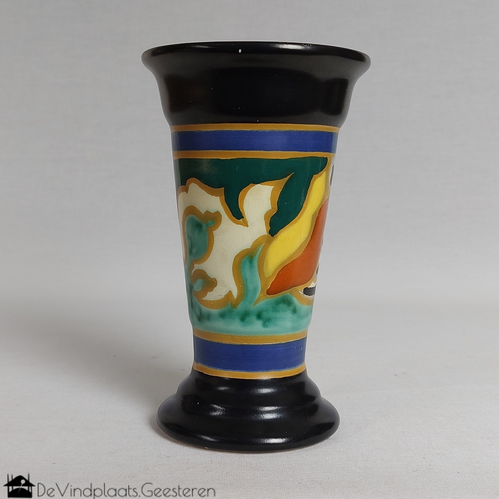 Art Deco plateel vaas ESKAF - OLA - Afbeelding 5