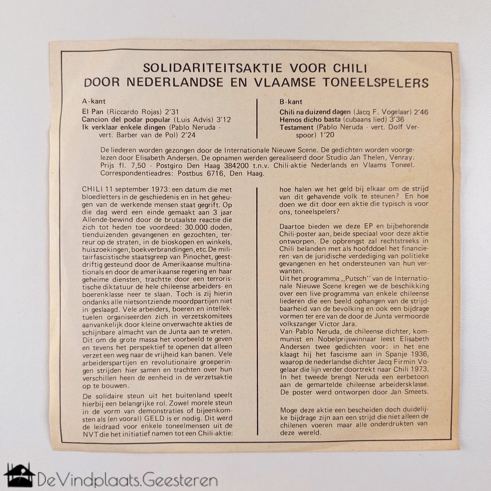 Het Chileense volk wint - vinylsingle - Afbeelding 3