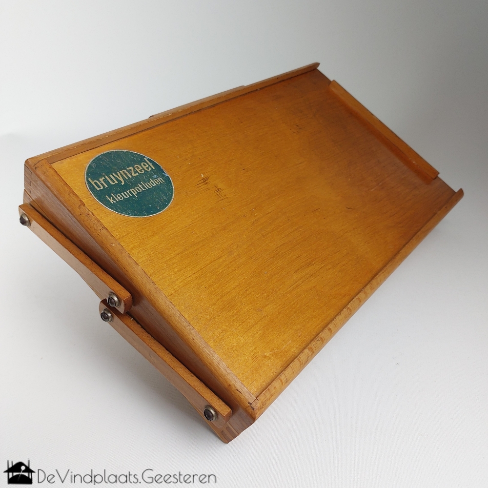 Vintage Bruynzeel accordeon potlooddoos - Afbeelding 2