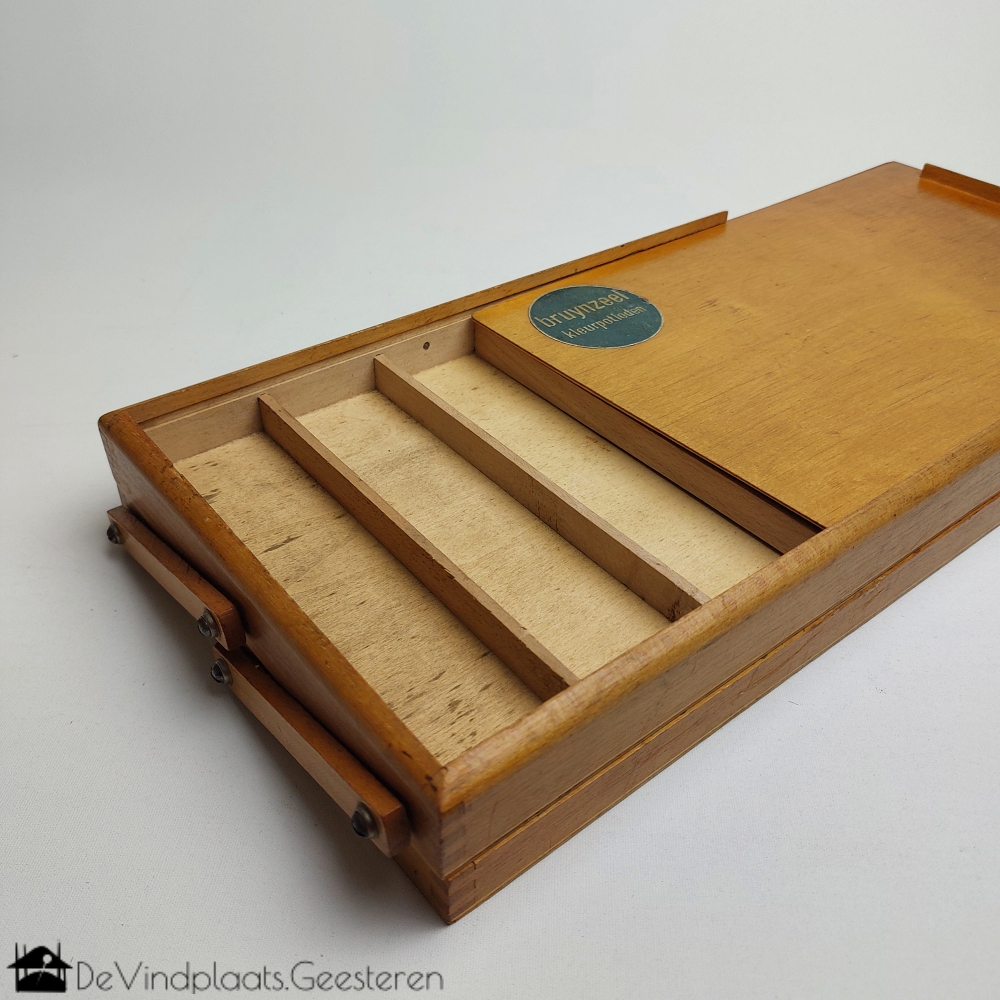 Vintage Bruynzeel accordeon potlooddoos - Afbeelding 3