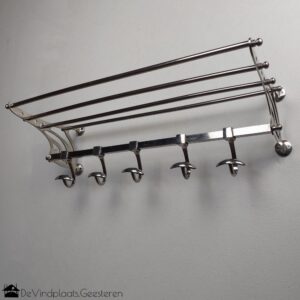 Art deco stijl verchroomde kapstok